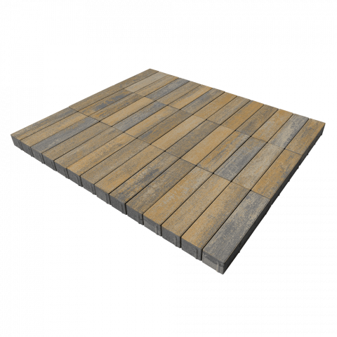 Плитка тротуарная BRAER &nbsp;игель, Color Mix 